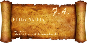 Flits Atilla névjegykártya