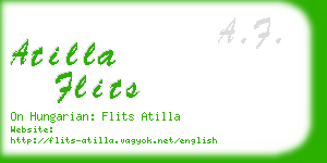 atilla flits business card
